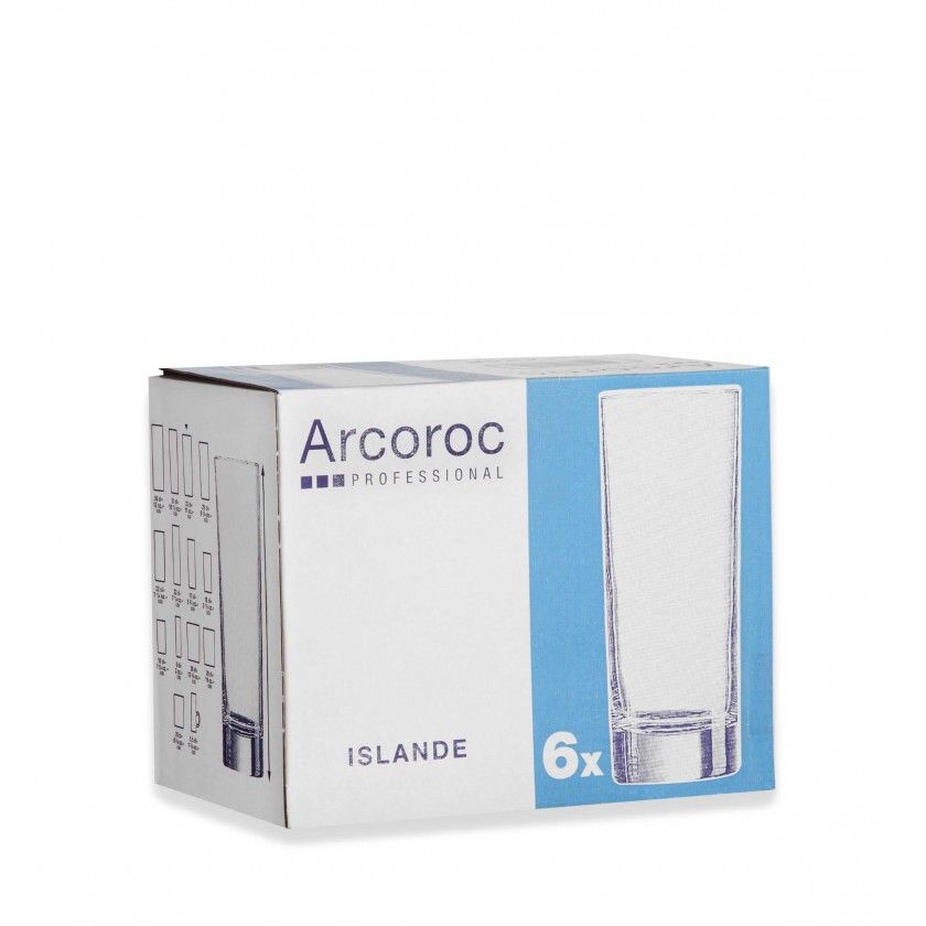 Copo sem P Islande Tubo 22cl Pack 6