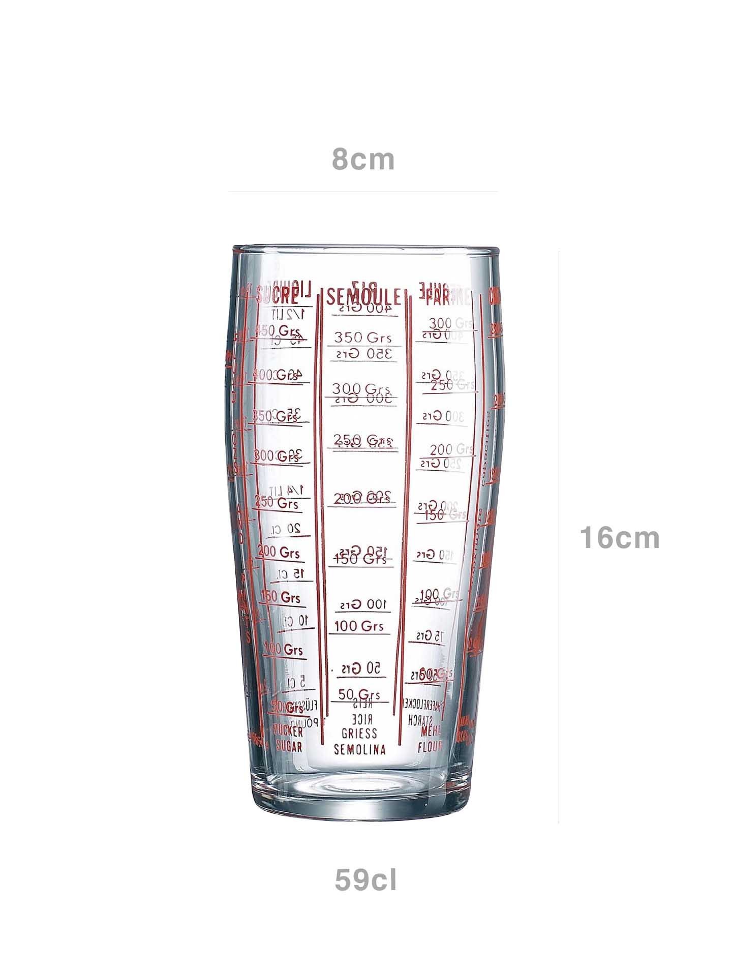 Copo Medidor Vidro Luminarc 59cl 8X8X16cm