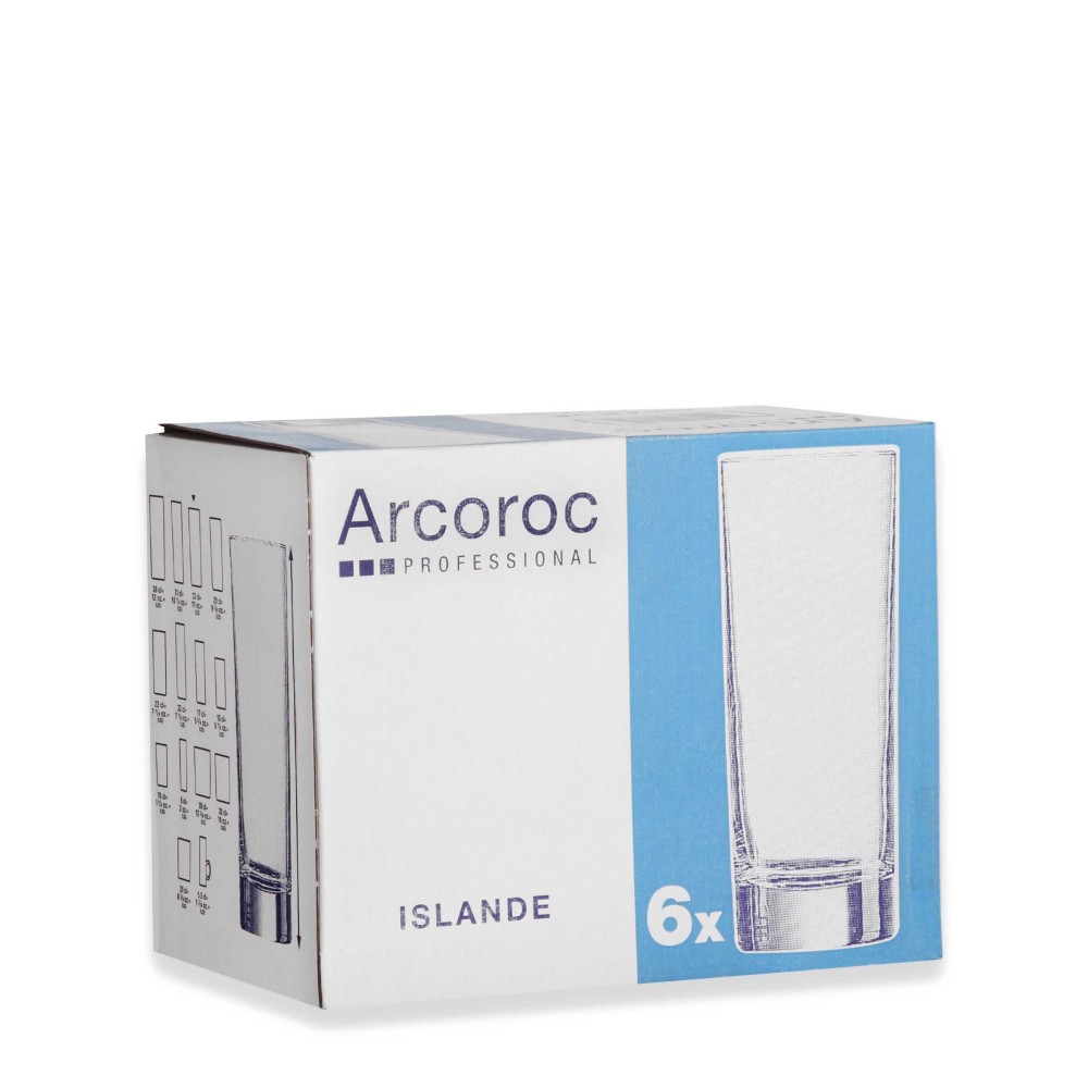 Copo sem Pé Islande Tubo 22cl Pack 6