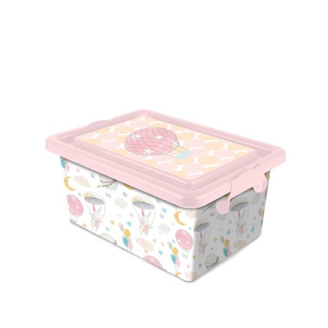 Caixa Multiusos Plástico Kids Rosa 23l 45.5X32X22cm - Image product