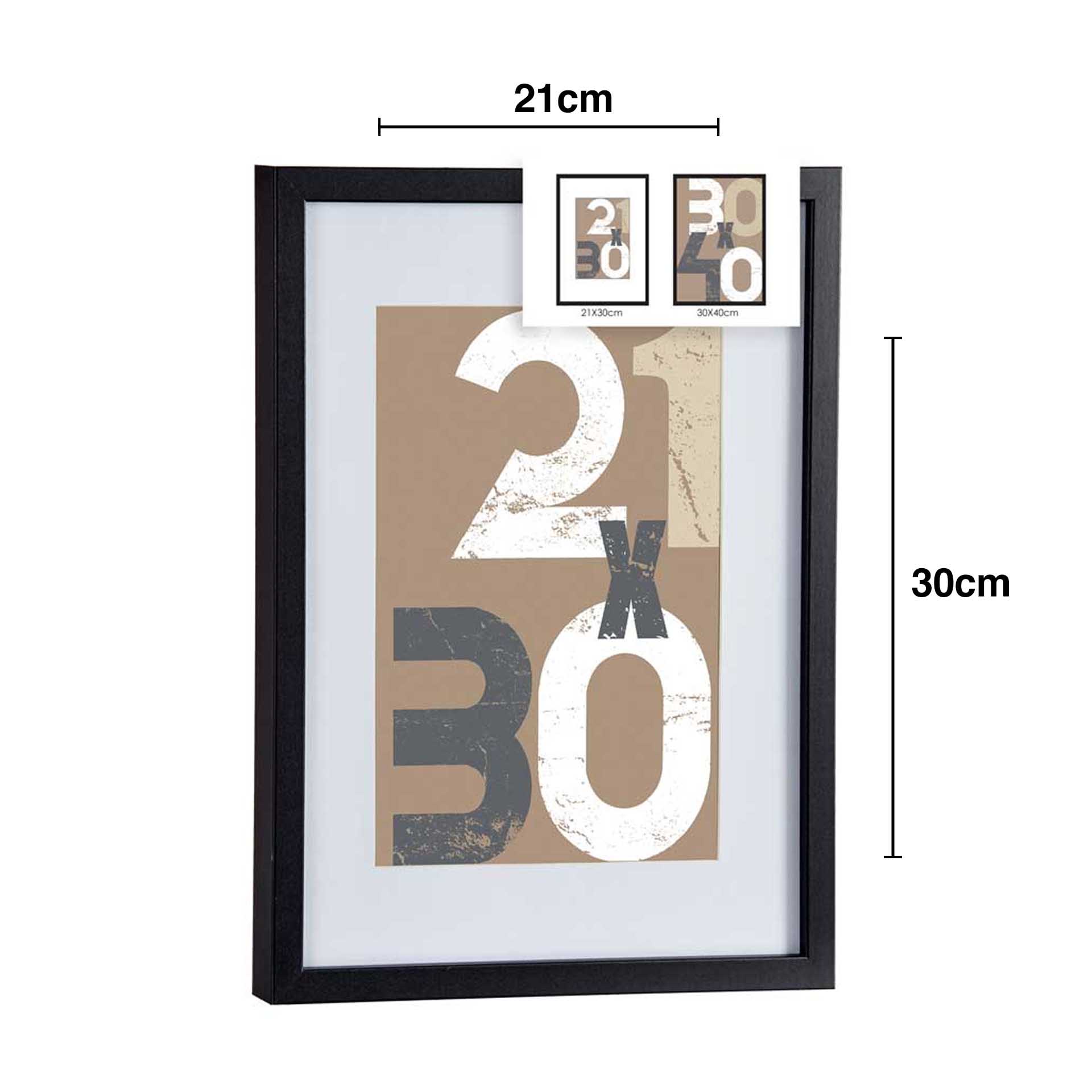 Moldura Madeira 21X30cm