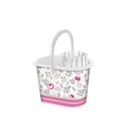 Balde Esfregona Plstico Rosa 14l 37X30X32cm