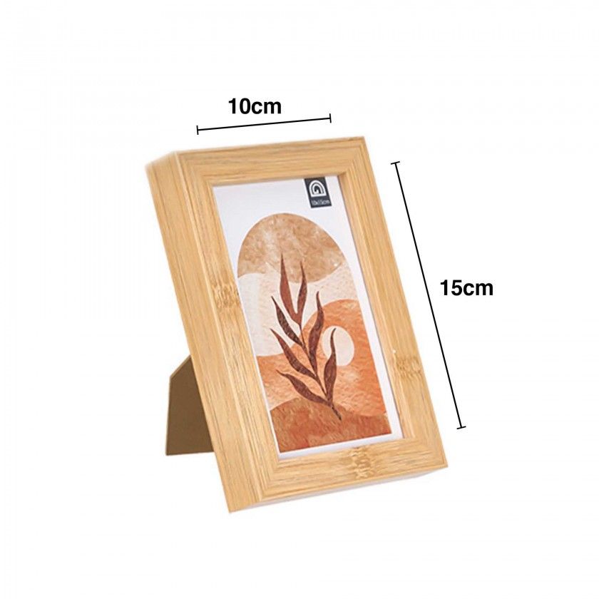 Moldura Madeira Efeito Bambu Castanho Claro