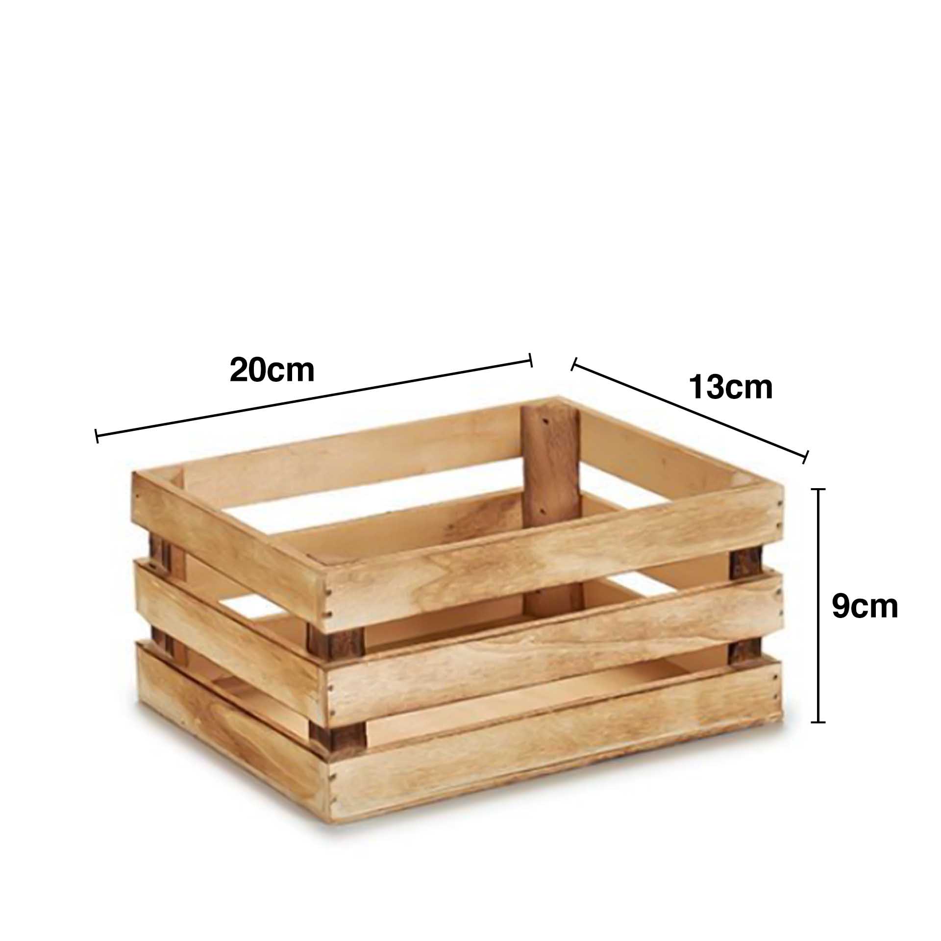 Caixa Decorativa Madeira Natural 20X13X9cm