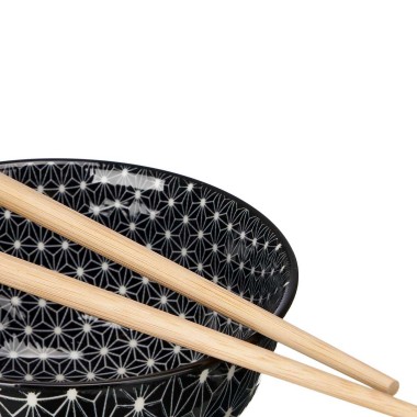 Conjunto Sushi Taça / Colher / Pauzinhos 12 Peças