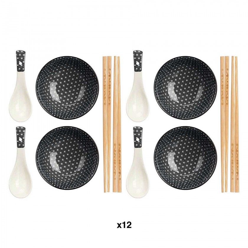 Conjunto Sushi Taça / Colher / Pauzinhos 12 Peças Conjunto Sushi Taça / Colher / Pauzinhos 12 Peças