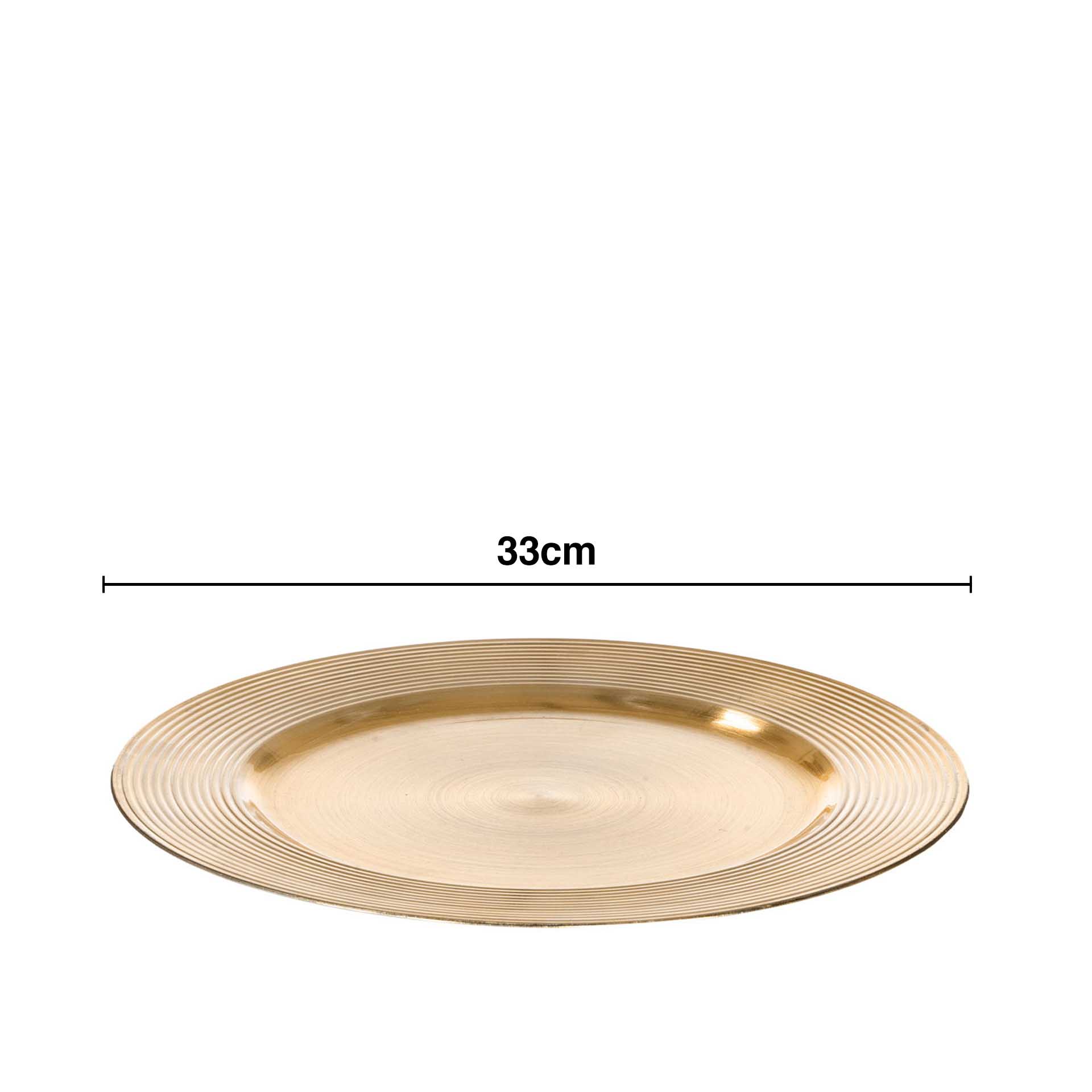 Prato Marcador Circulos Redondo 33cm