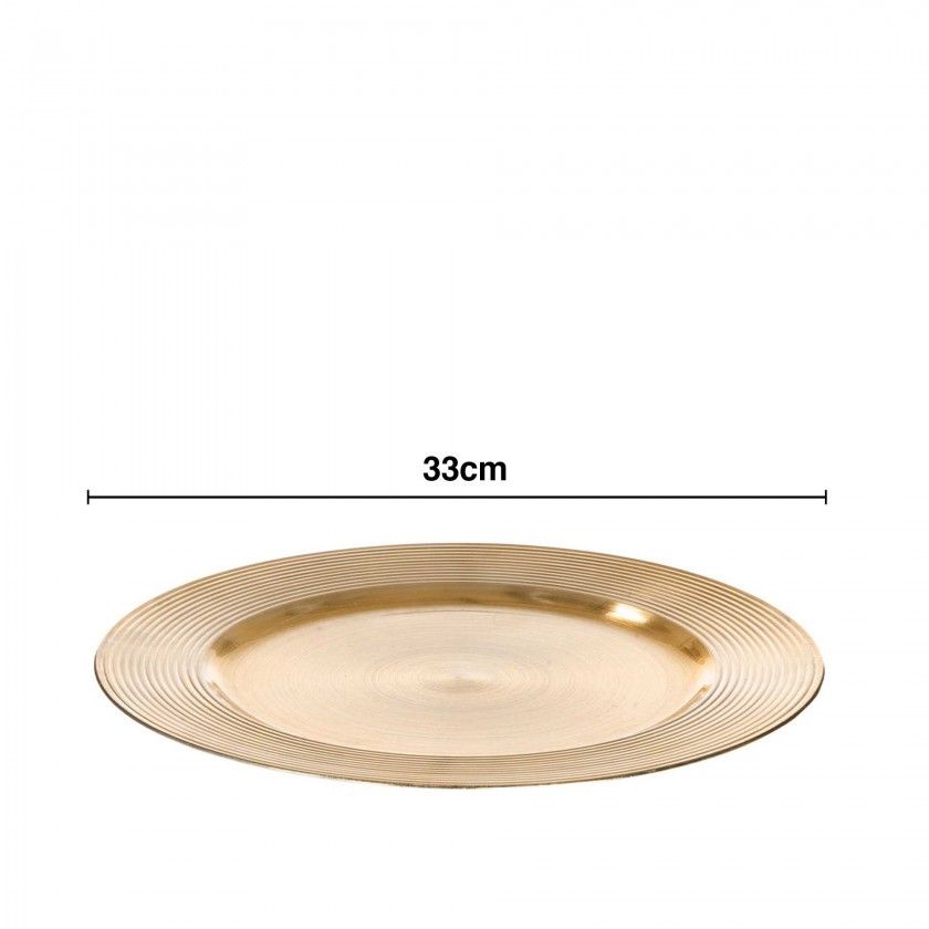 Prato Marcador Circulos Redondo 33cm Prato Marcador Circulos Redondo 33cm