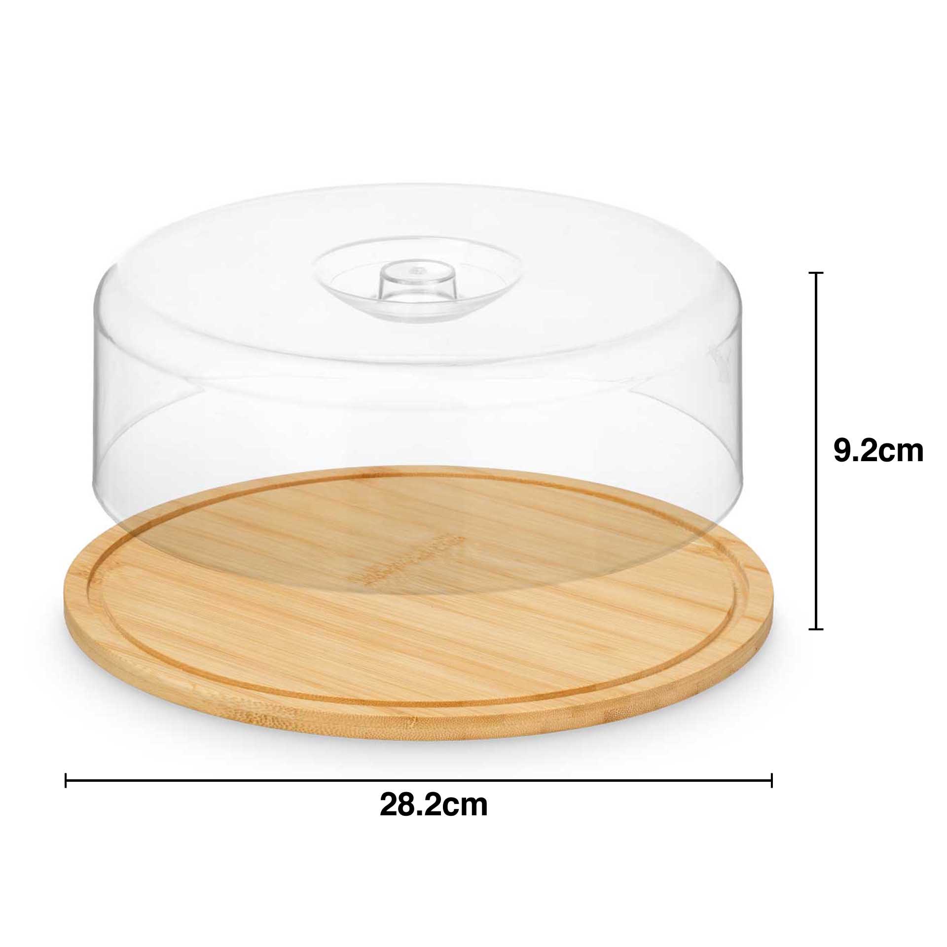 Queijeira Bambu Redondo 28.2X9.2cm