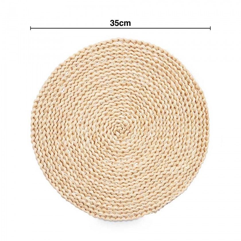 Individual Fibra Natural Redondo Individual Fibra Natural Redondo