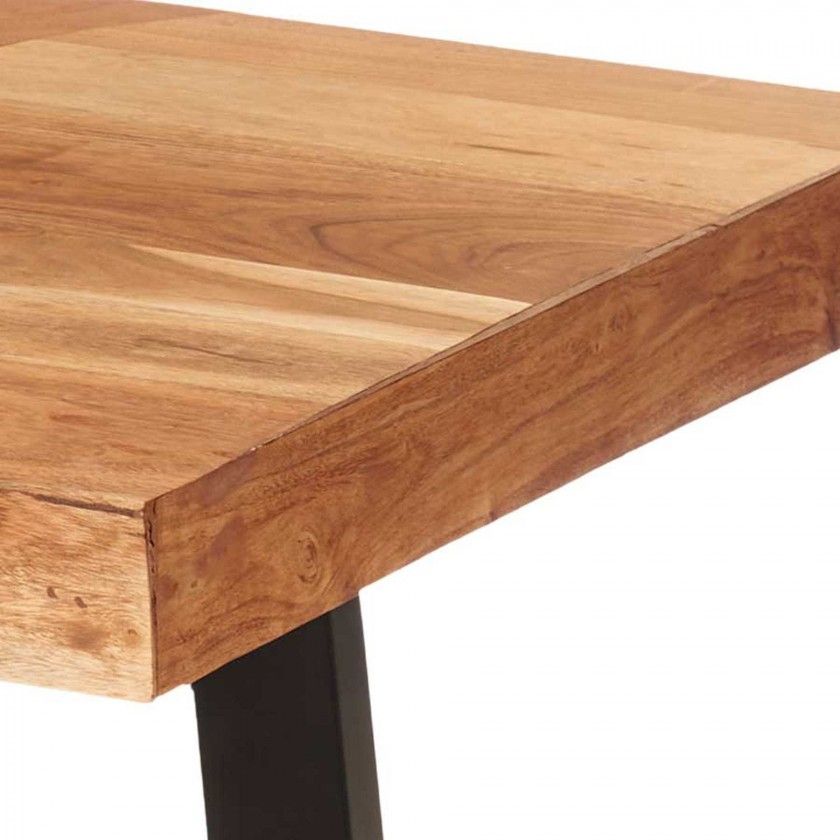 Mesa Madeira Acácia 120X60X48cm Mesa Madeira Acácia 120X60X48cm