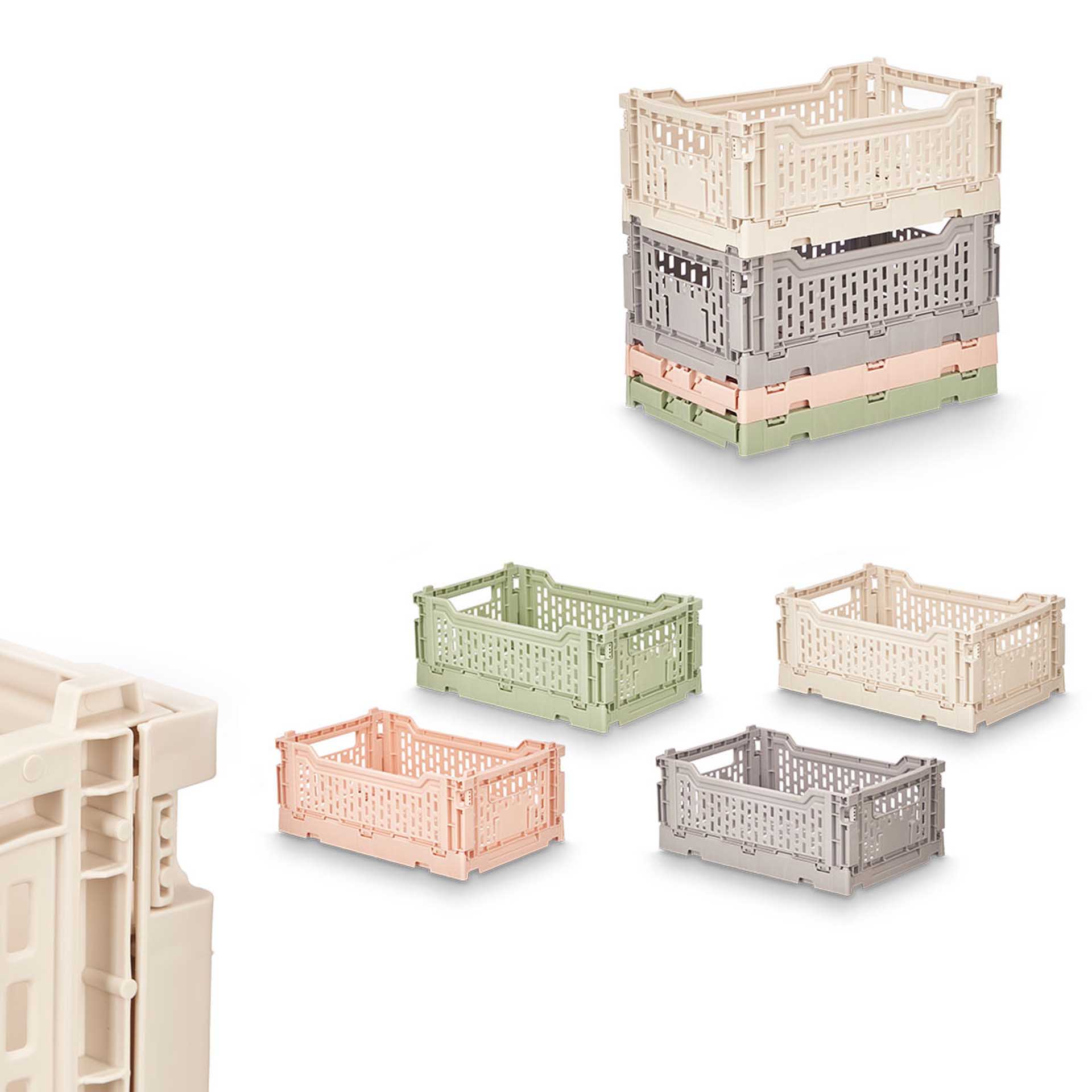 Caixa Dobrável Plástico Multiusos 4L 26.6X17X3cm