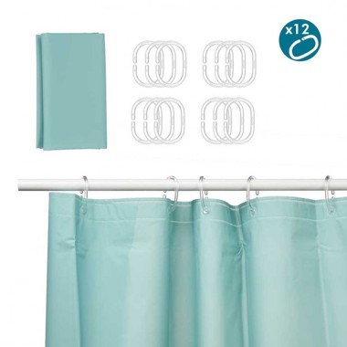 Cortina Plástico Wc 180X180cm