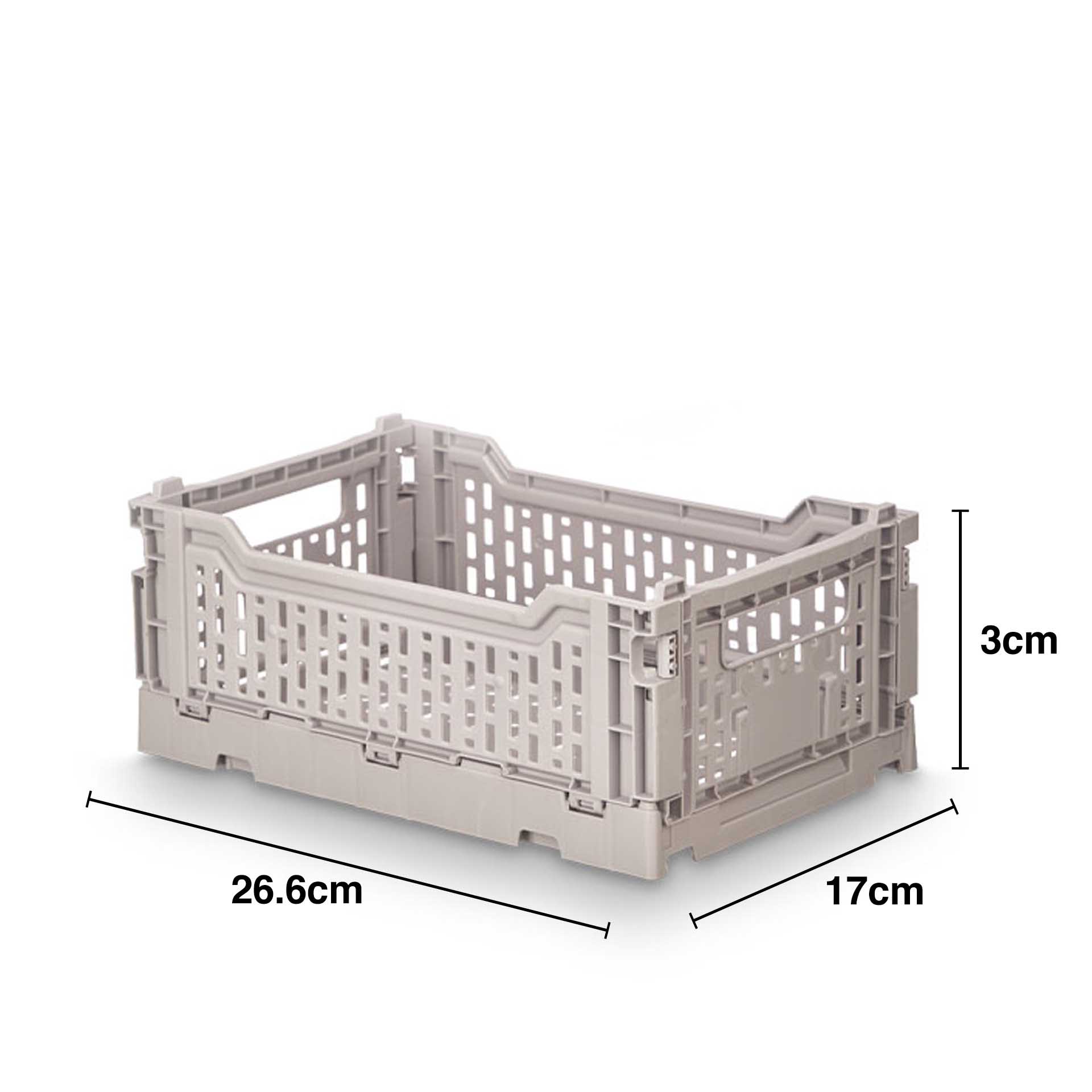 Caixa Dobrável Plástico Multiusos 4L 26.6X17X3cm