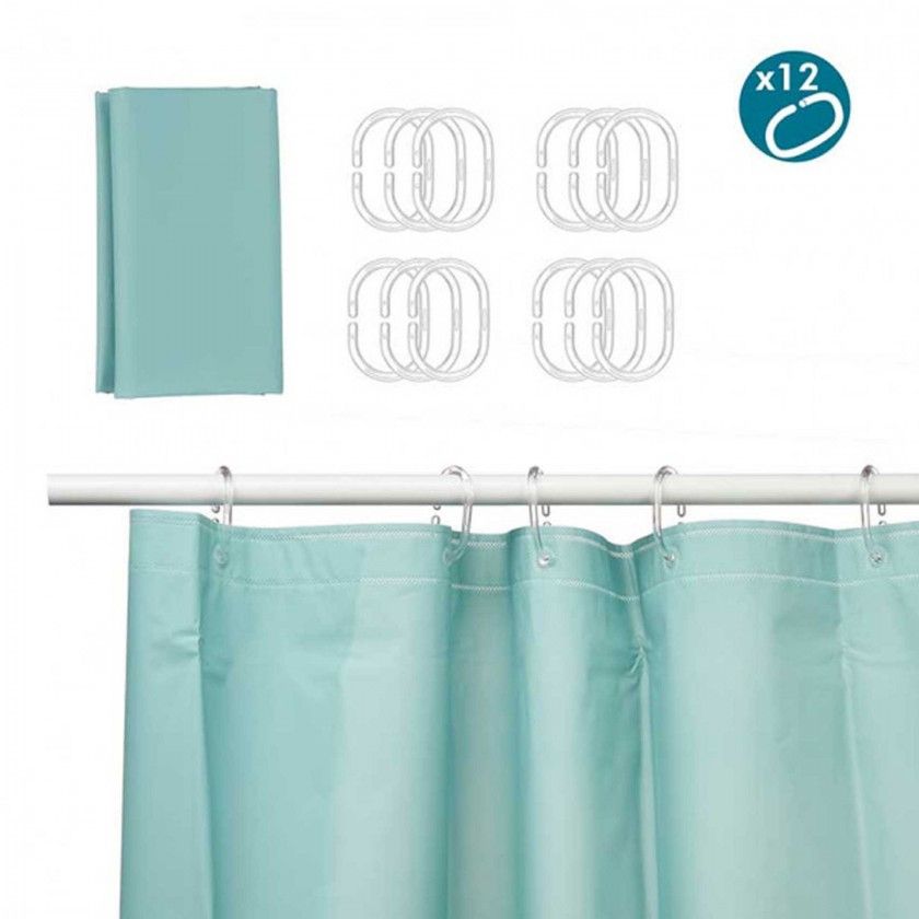Cortina Plástico Wc 180X180cm Cortina Plástico Wc 180X180cm