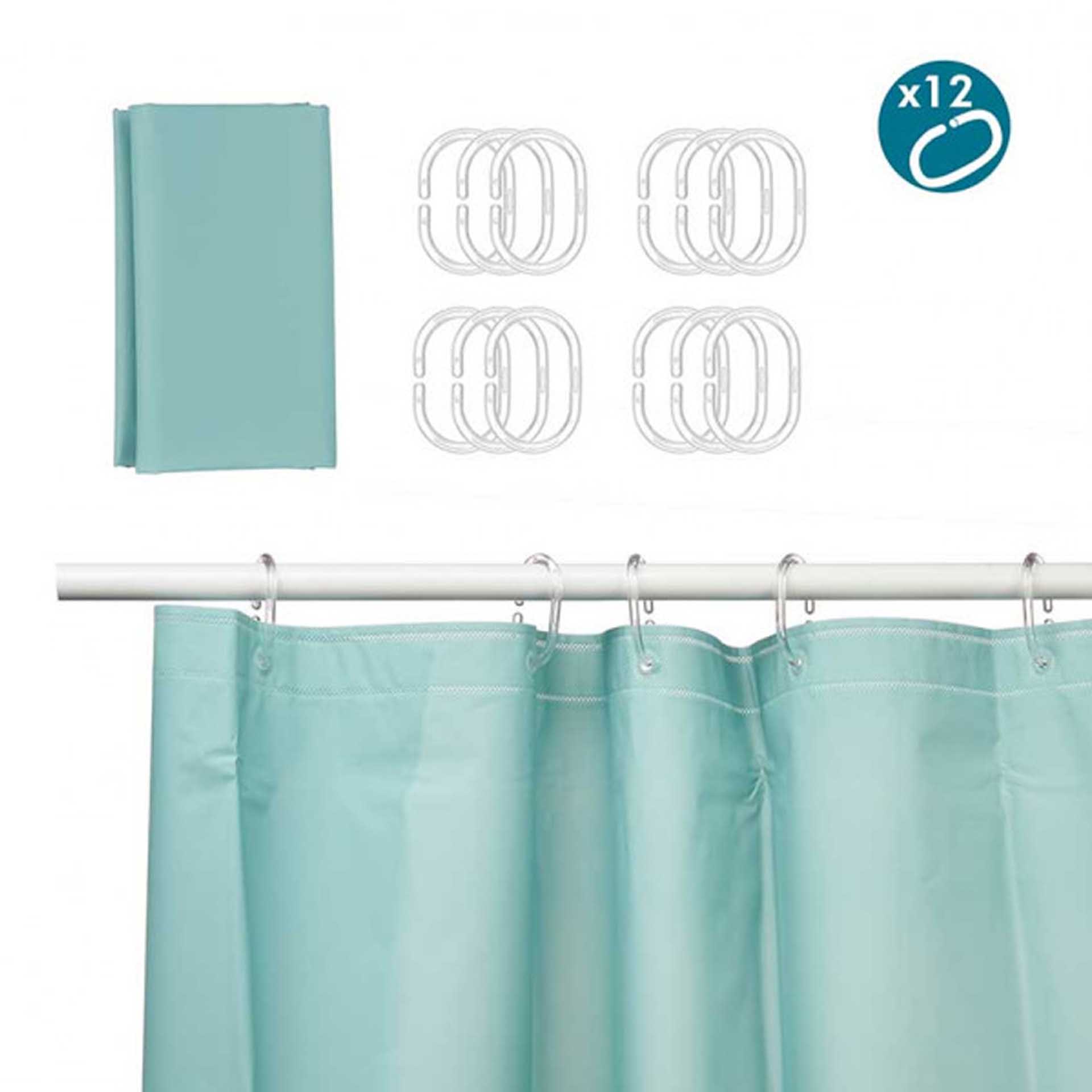 Cortina Plástico Wc 180X180cm