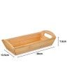 Tabuleiro Bambu com Pegas 29.5X13.5X7.5cm Tabuleiro Bambu com Pegas 29.5X13.5X7.5cm