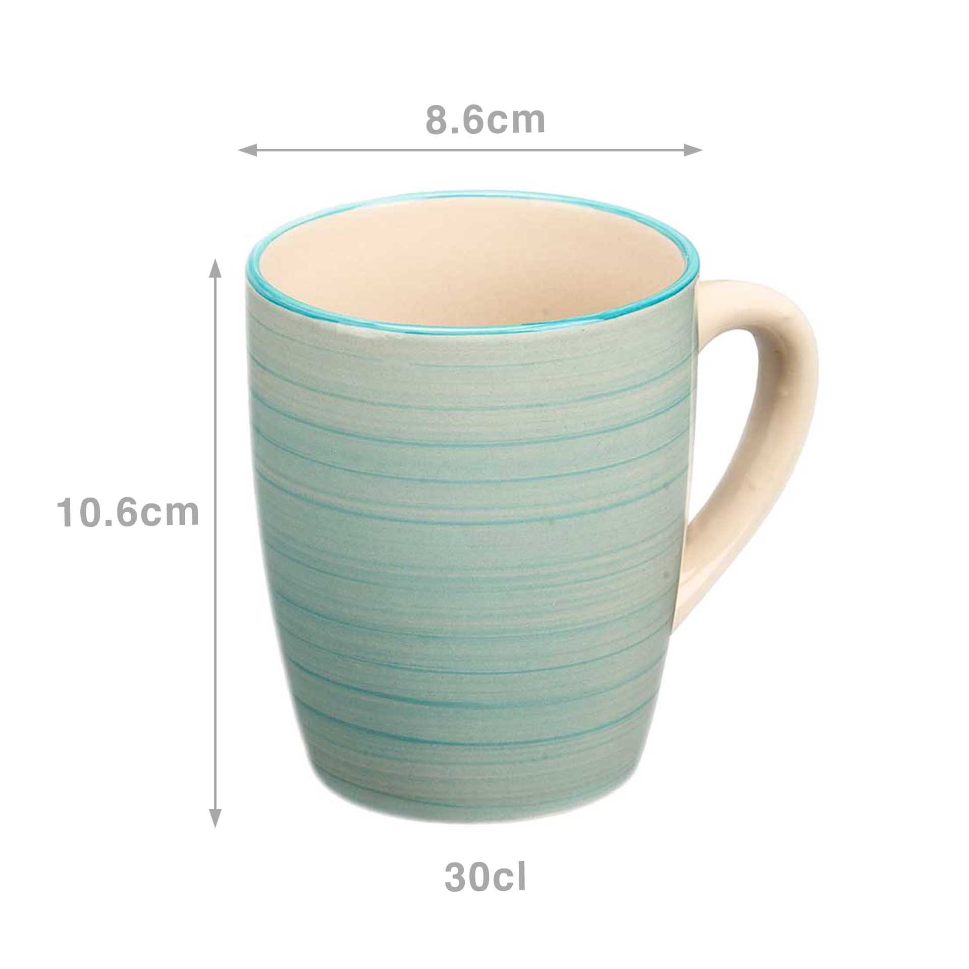 Caneca Espiral Azul 300ml 8.6X10.6cm