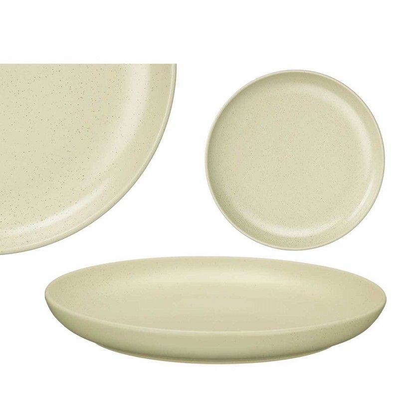 Prato Cerâmica Sobremesa Redondo Verde Claro 20cm Pack 6 Prato Cerâmica Sobremesa Redondo Verde Claro 20cm Pack 6