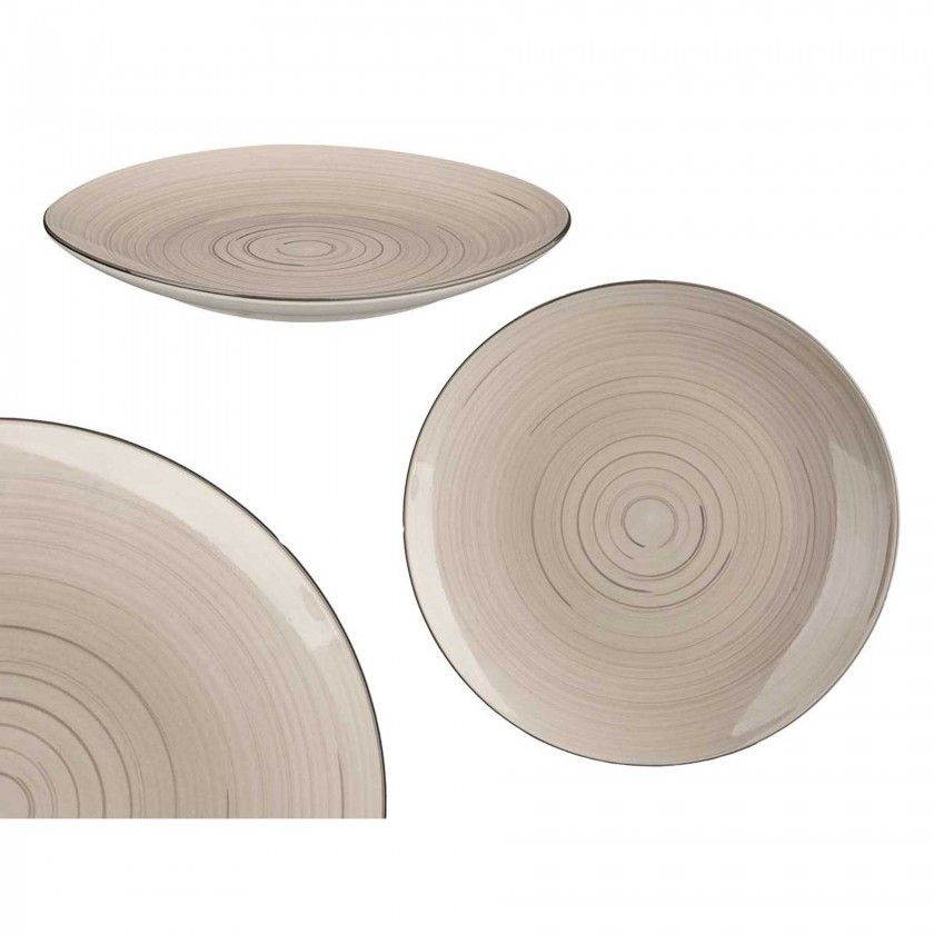 Prato Espiral Raso Redondo 27X3cm Pack 6 Prato Espiral Raso Redondo 27X3cm Pack 6
