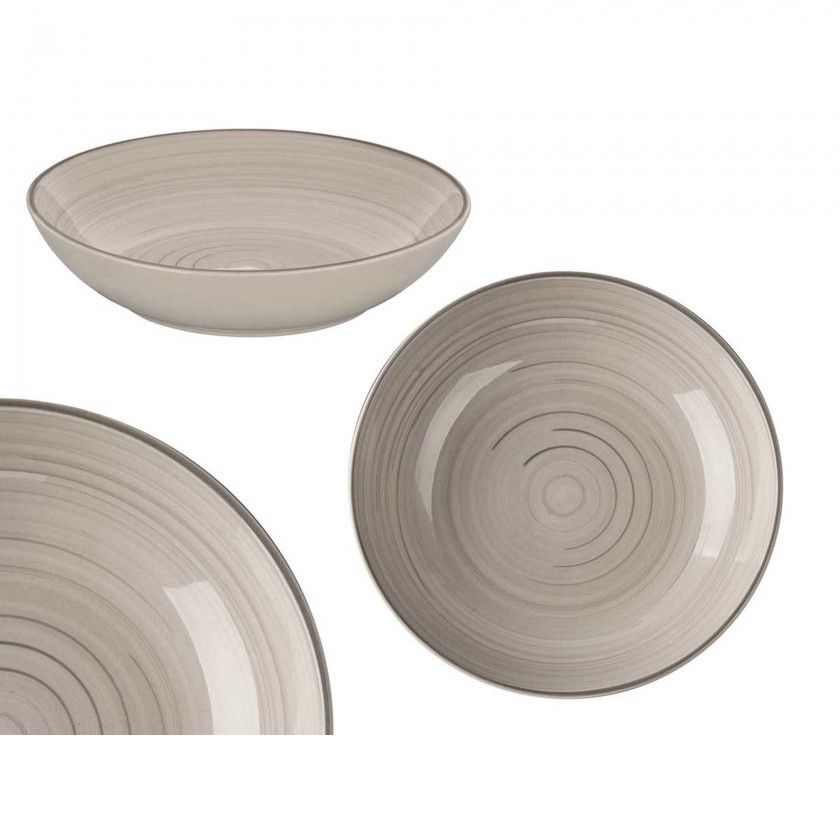 Prato Espiral Sopa Redondo 21X5cm Pack 6 Prato Espiral Sopa Redondo 21X5cm Pack 6