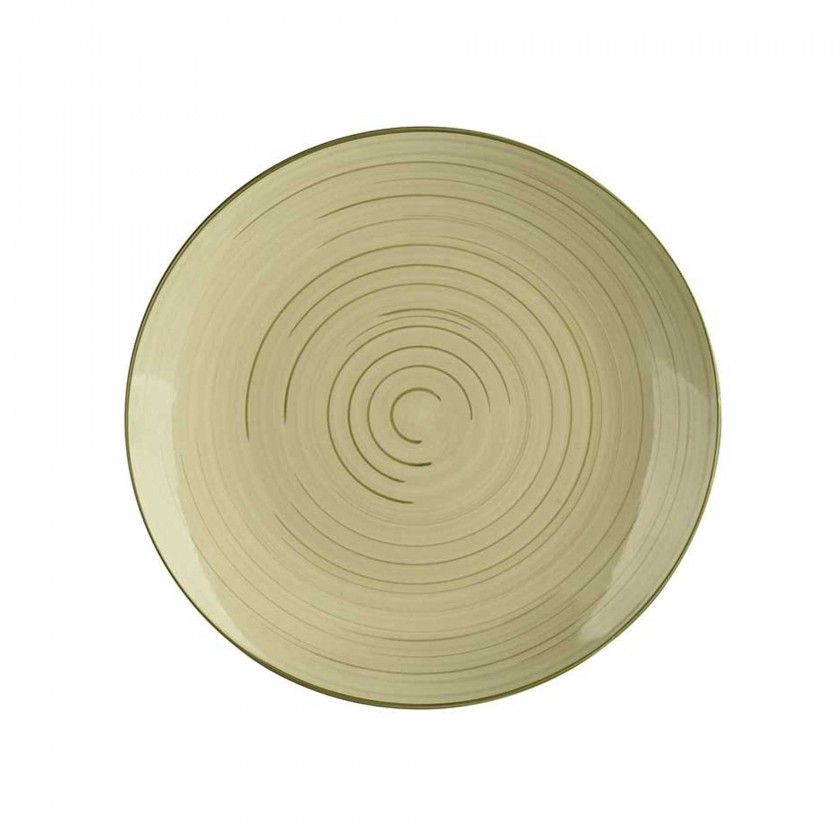 Prato Espiral Raso Redondo 27X3cm Pack 6