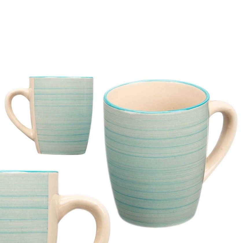 Caneca Espiral Azul 300ml 8.6X10.6cm Caneca Espiral Azul 300ml 8.6X10.6cm