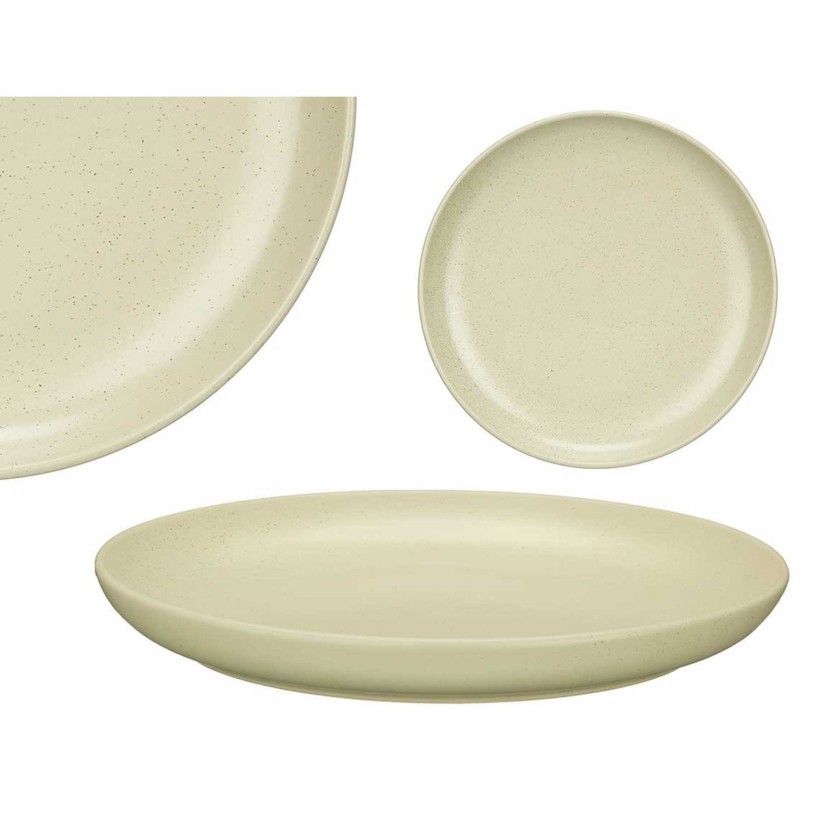 Prato Cerâmica Raso Redondo Verde Claro 26cm Pack 6 Prato Cerâmica Raso Redondo Verde Claro 26cm Pack 6