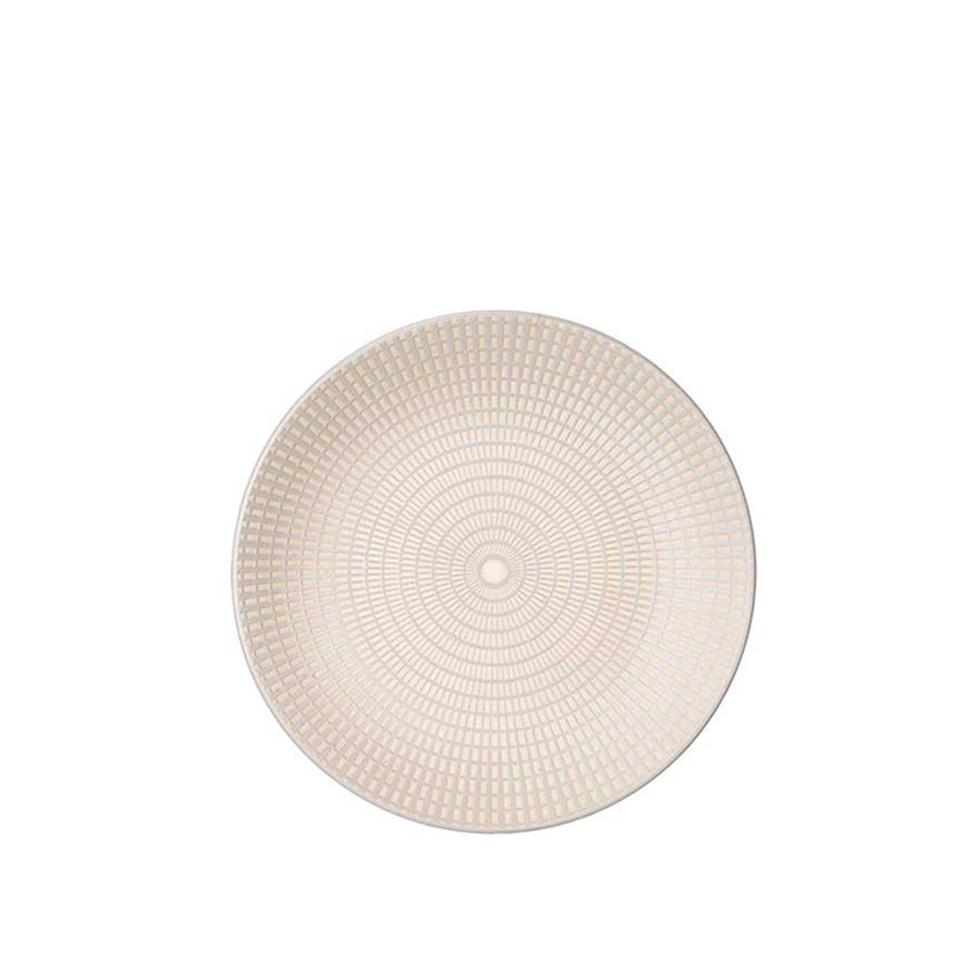 Prato Gravado Sobremesa Redondo Cinzento 20.5X2.7cm Pack 6