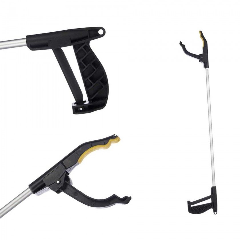 Pinça Recolhe Objetos Alumínio 12X76X1.2cm Pinça Recolhe Objetos Alumínio 12X76X1.2cm