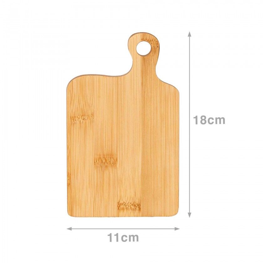 Tábua Bambu 11X18X4.5cm Pack 4 Tábua Bambu 11X18X4.5cm Pack 4