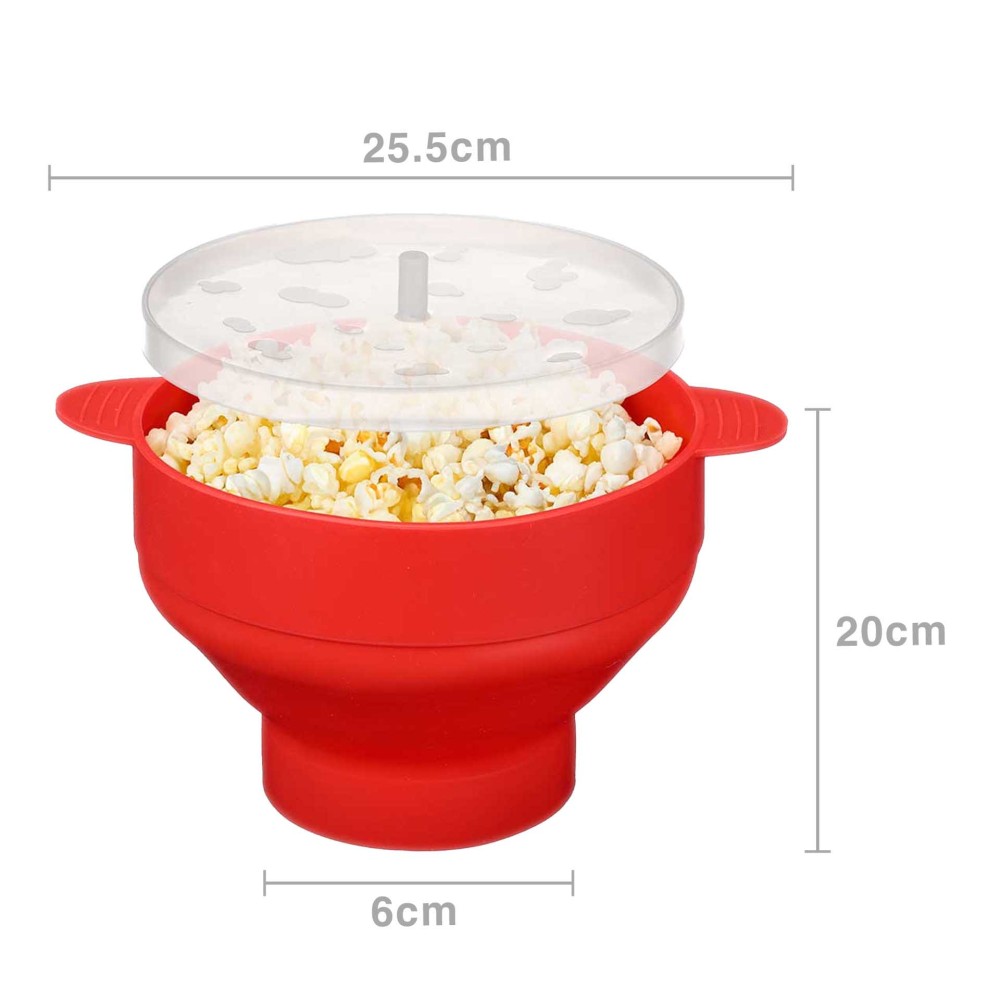 Pipoqueira Silicone Microondas 20X25.5X6cm