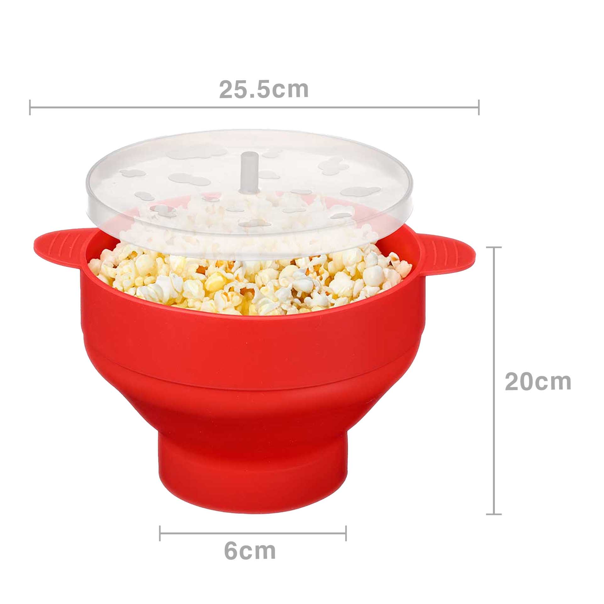 Pipoqueira Silicone Microondas 20X25.5X6cm