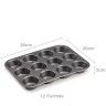 Forma Antiaderente 12 Queques 20X26X2cm