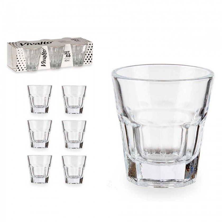 Copo Shot Vidro 40ml Pack 6 Copo Shot Vidro 40ml Pack 6