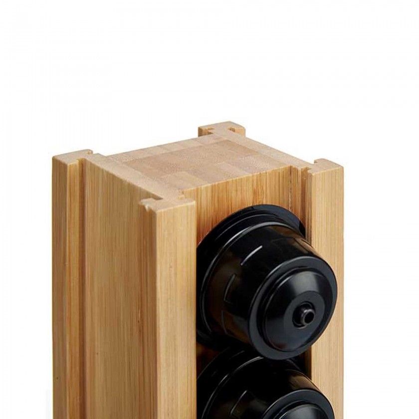 Suporte 20 Cápsulas Café Bambu 34cm Suporte 20 Cápsulas Café Bambu 34cm