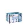 Copo com Pé Agata Azul 37cl Pack 6 Copo com Pé Agata Azul 37cl Pack 6