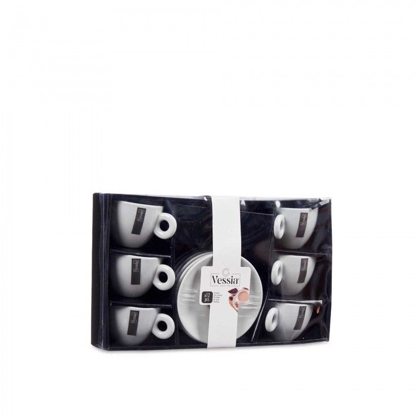 Chvena Caf Porcelana com Prato 220ml Pack 6