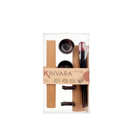 Conjunto Sushi Cerâmica / Bambu 8 Peças - Image product