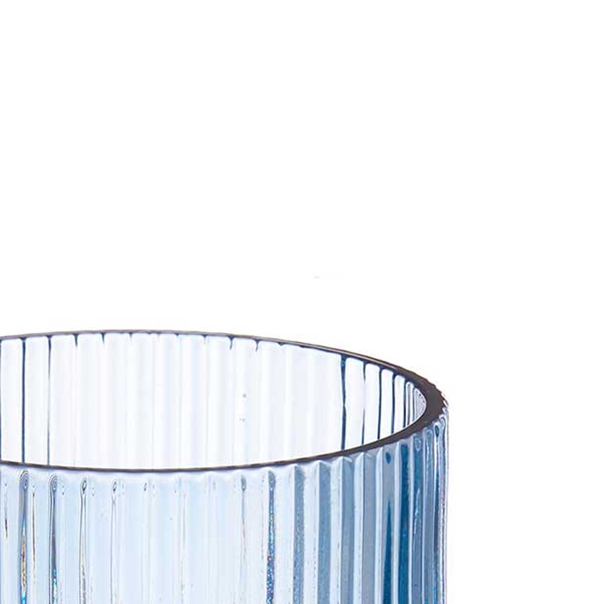 Copo com Pé Agata Azul 37cl Pack 6