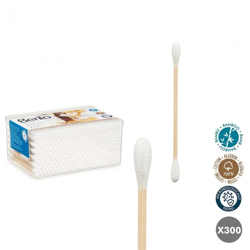 Caixa Cotonetes Bambu 300 Unidades Caixa Cotonetes Bambu 300 Unidades