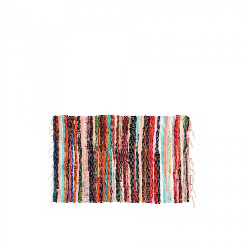 Tapete Trapos Multicor 60X90cm Tapete Trapos Multicor 60X90cm