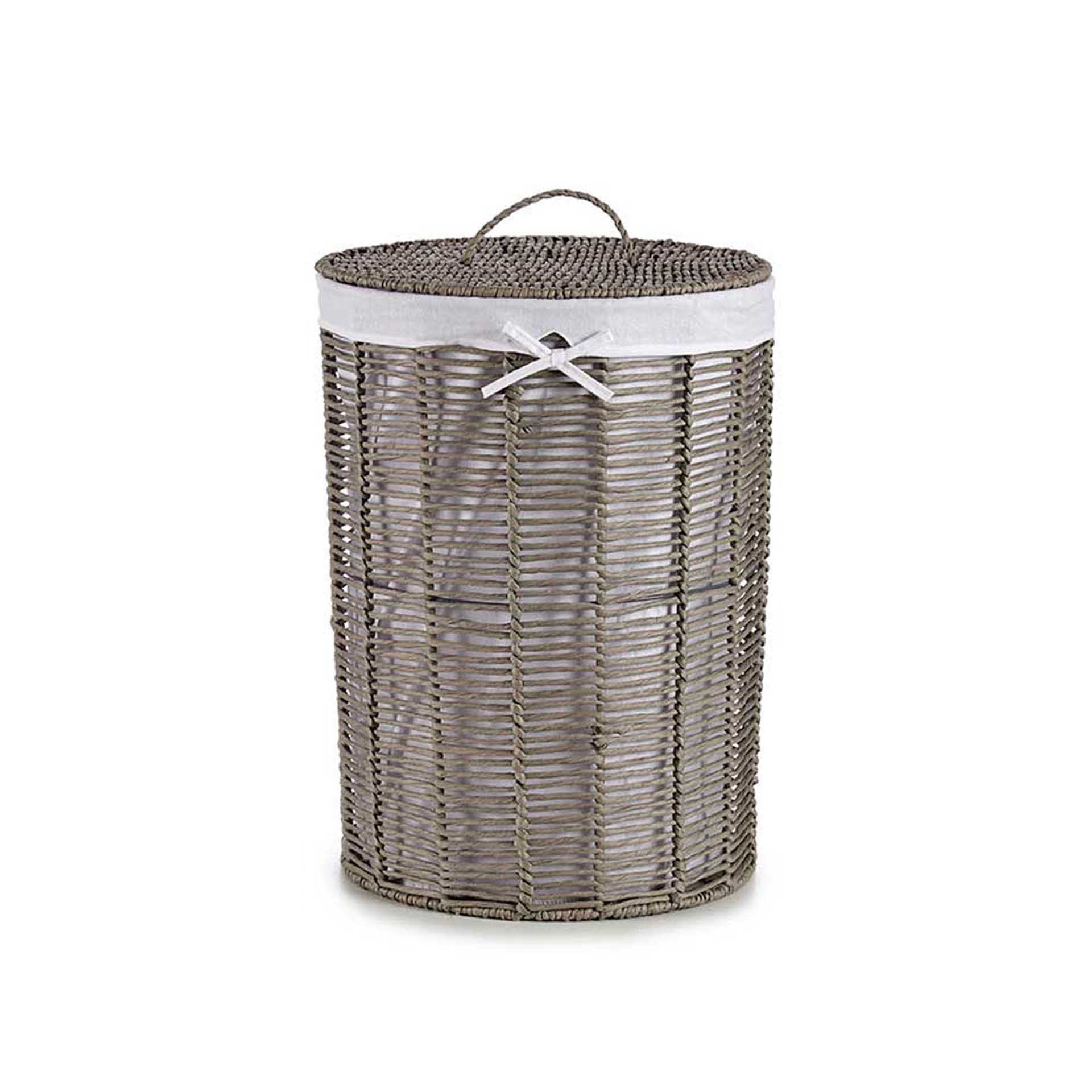 Cesto Multiusos Tela / Vime Redondo 76L 44X56cm