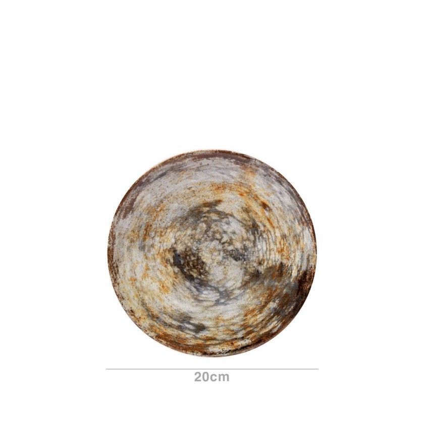 Prato Sobremesa Vessia Castanho 20.3X2.5cm