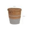 Cesto Vime com Tampa Redondo 4000ml 36X43cm