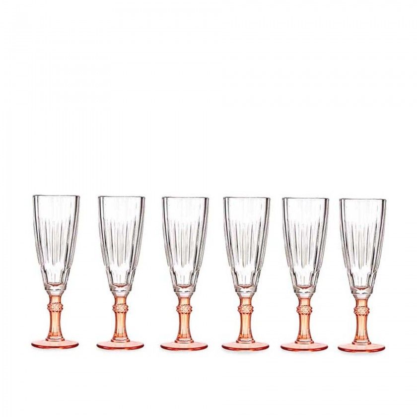 Copo Flute Picotado Exotic com P 17cl Pack 6