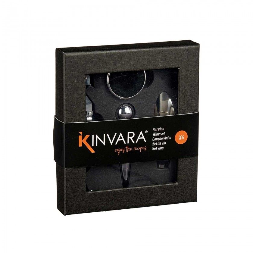 Conjunto Acess�rios Vinho 4 Pe�as