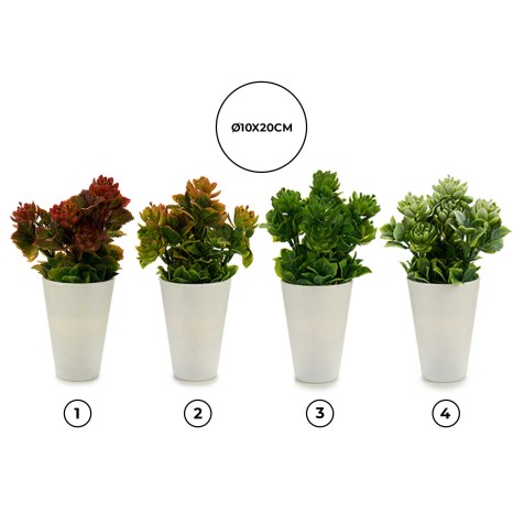 Vaso Planta Artificial Branco 10X20cm - Image product