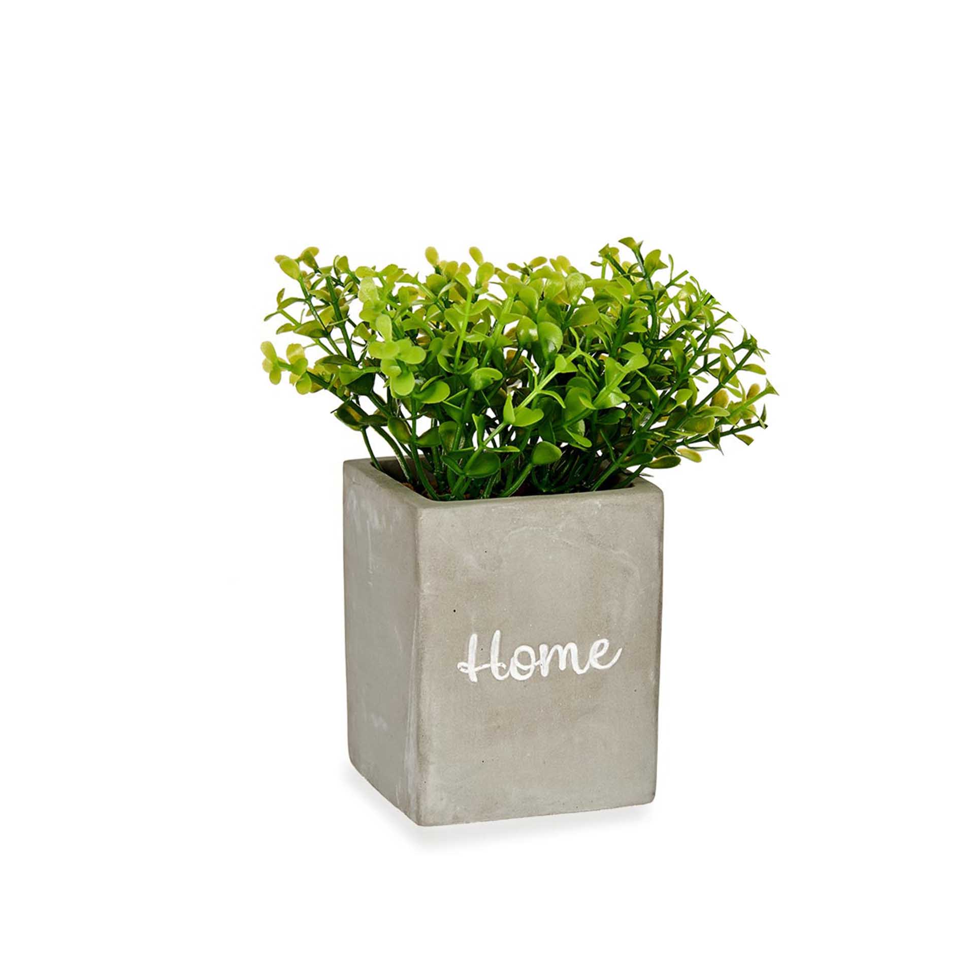 Vaso Planta Artificial Branco 13X13X18cm