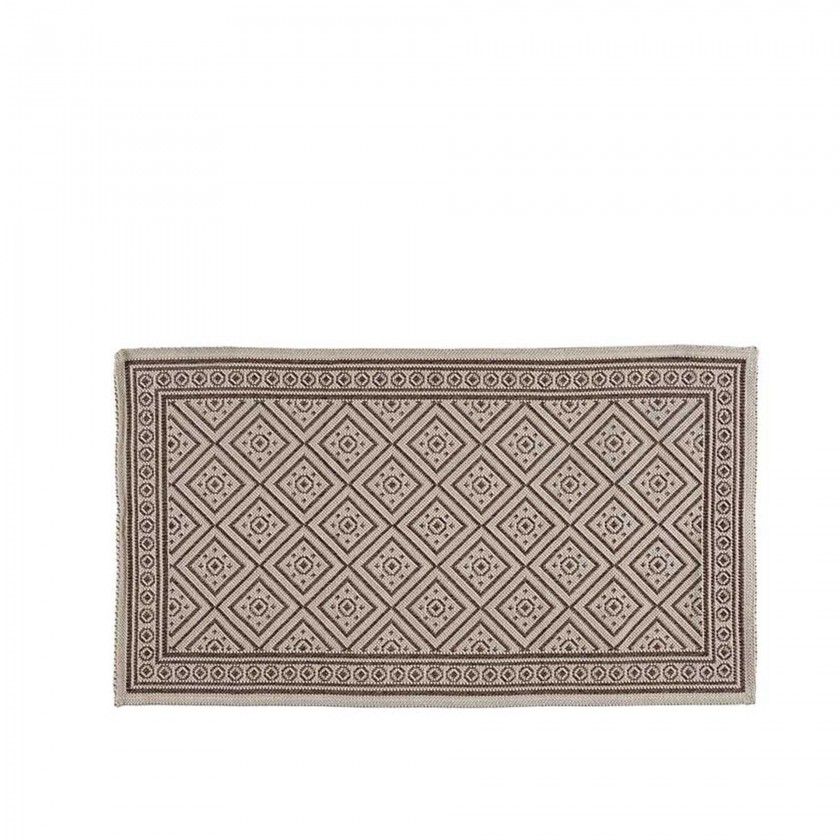Tapete Geomtrico Algodo Camel 63X103cm